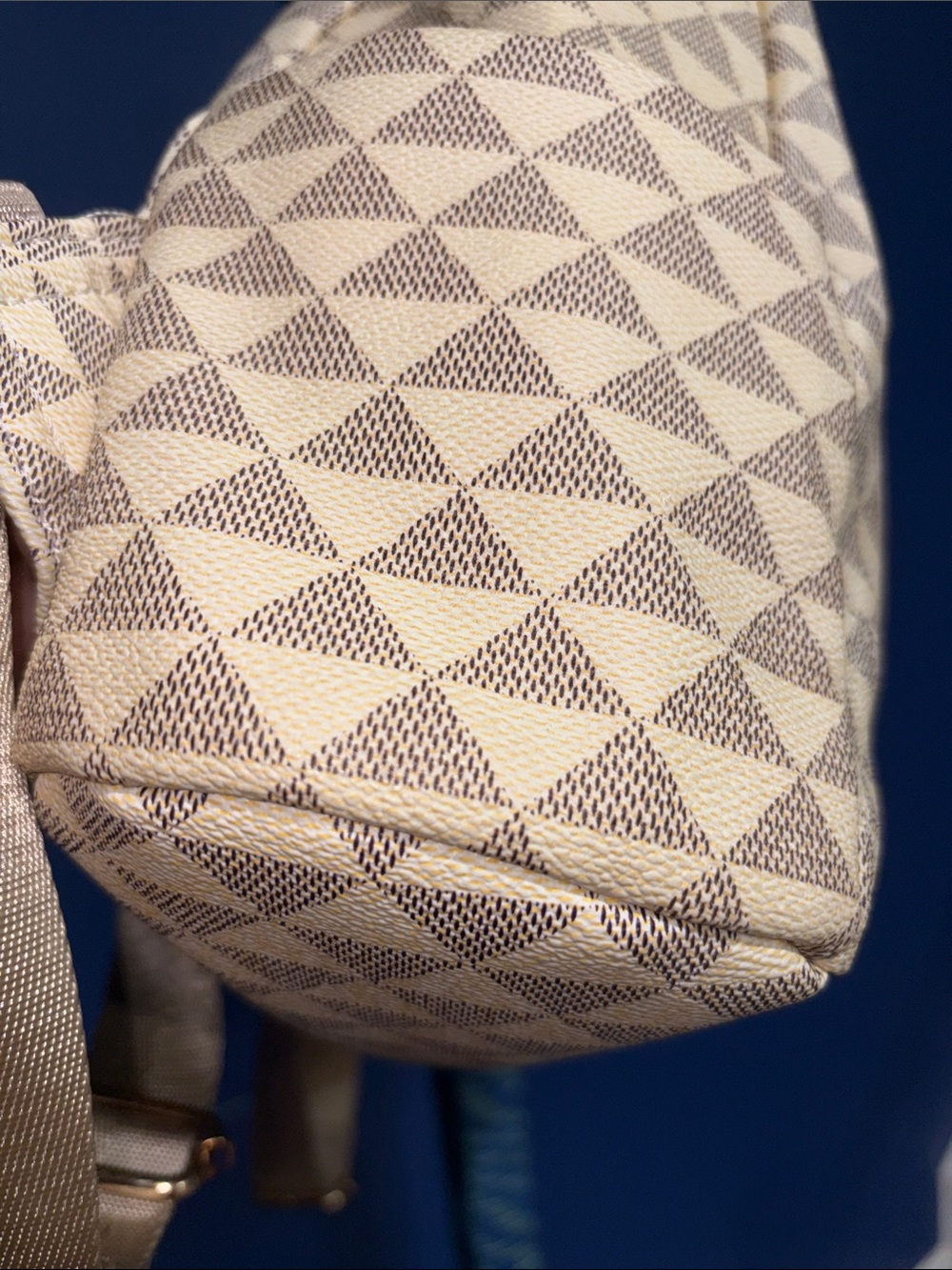 Geometric Print Cream Backpack - Picture 9 of 17